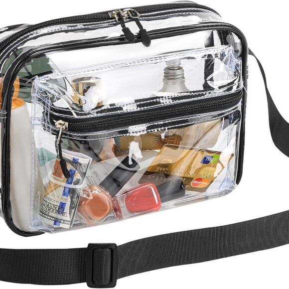 Fashionable Transparent Bag - Durable Shoulder & Crossbody Purse for Women - Picture 1 of 7